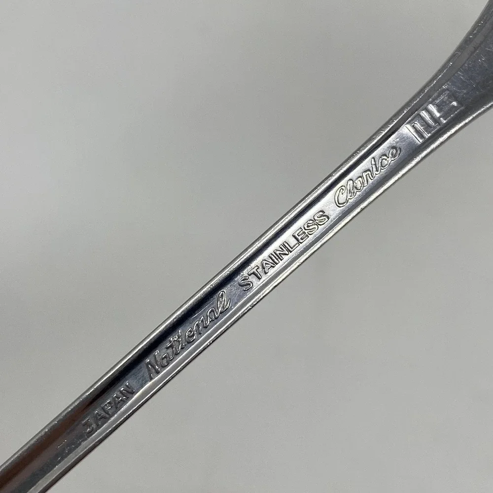 Vtg Rare National Stainless Clarice Rare Japan 1 Salad Fork